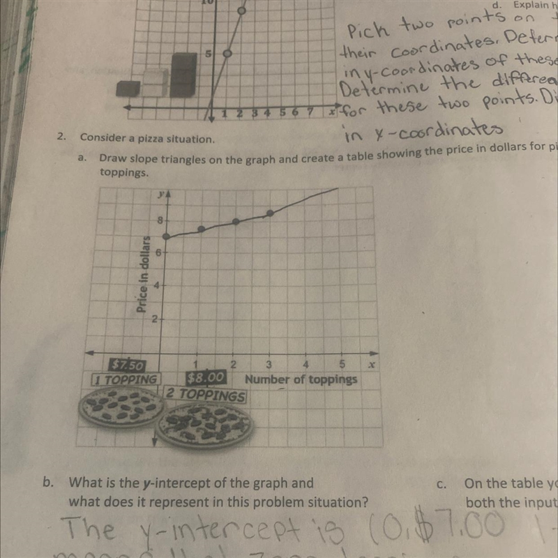 Choose two ordered pairs from the graph and find the ratio of y and x to calculate-example-1