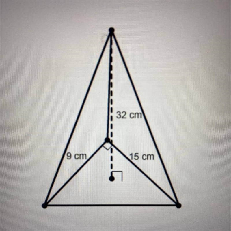 What is the volume of this pyramid A. 720cm^3 B. 1080cm^3 C. 1440cm^3 D. 2160cm^3-example-1