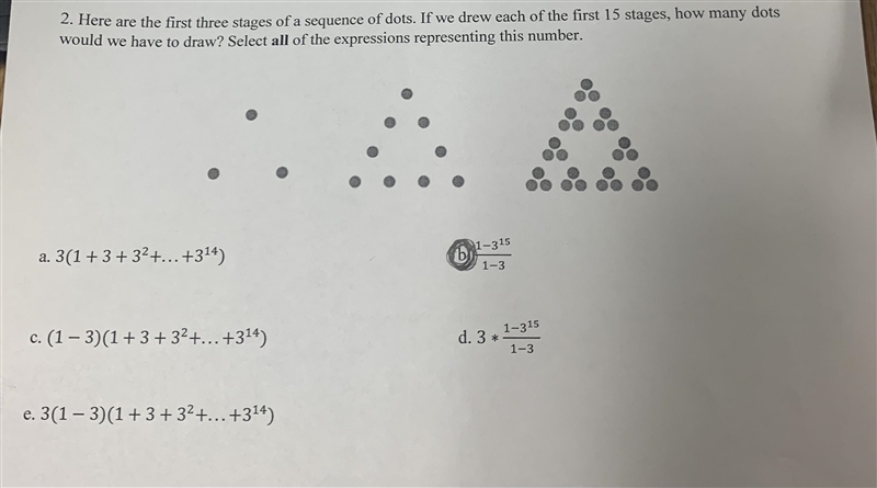 The question is in the picture. Is B one of the right answers? Is B the only right-example-1