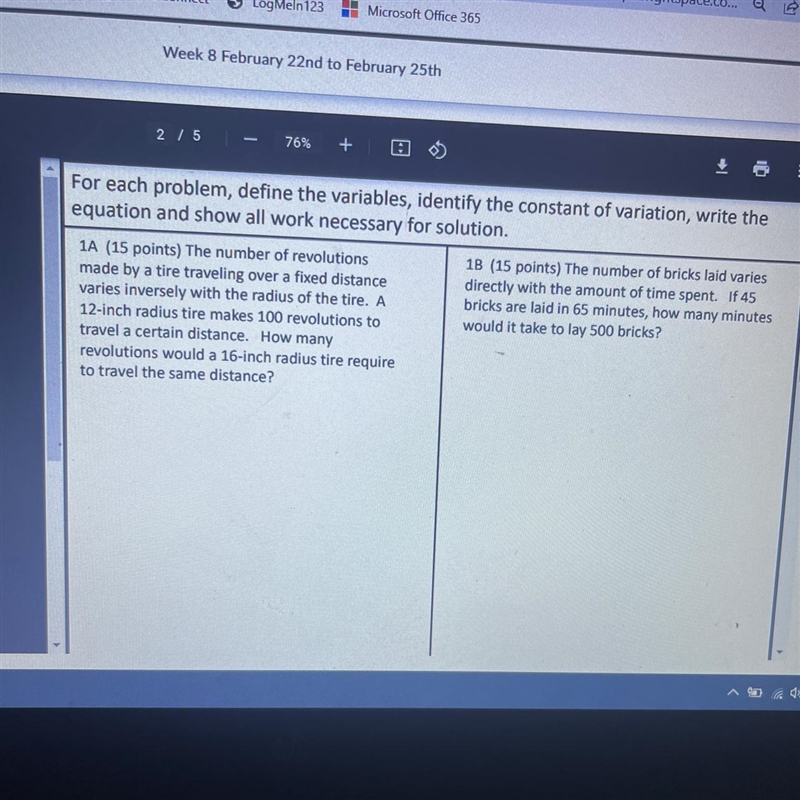 Hey how are you , 1b is ONE QUESTION !-example-1