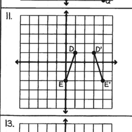 how to write the rule for #11 with the given reflection. if there is no rule, describe-example-1