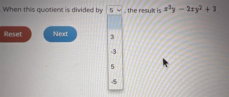 -1514,2 – 30r2y3 + 45ryjent of517is 3(x^3)y + 6x(y^2) - 3.1. Whe3(x^3)y - 6x(y^2) +9Res-example-2