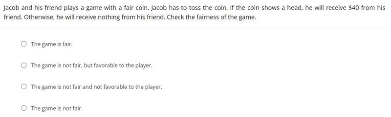 Jacob and his friend plays a game with a fair coin. Jacob has to toss the coin. If-example-1