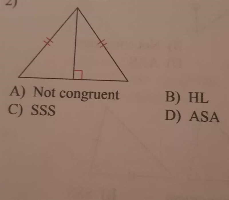 I have to state if the triangles are congruent. if they are, state hiw you know-example-1