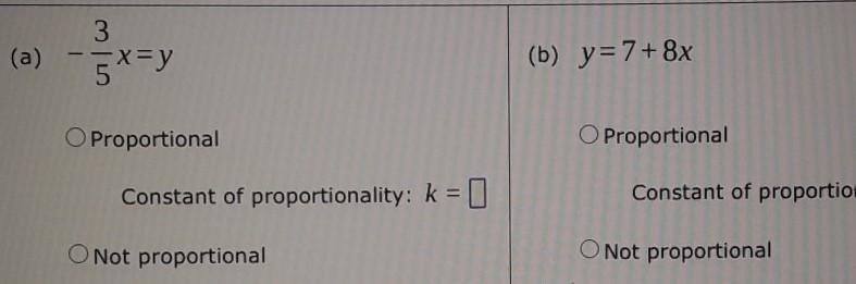 For each equation, determine whether x and y are directly proportional(that is, if-example-1