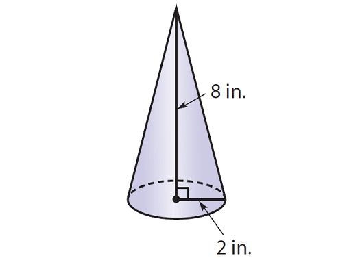 What is the volume of this cone? Use 3.14 for π and round your answer to the nearest-example-1