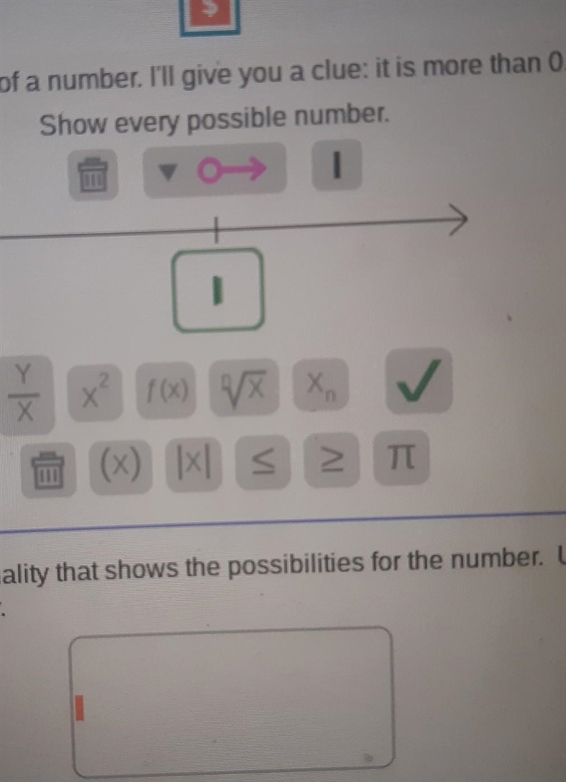 1. I'm thinking of a number. I'll give you a clue: it is more than 0. Show every possible-example-1