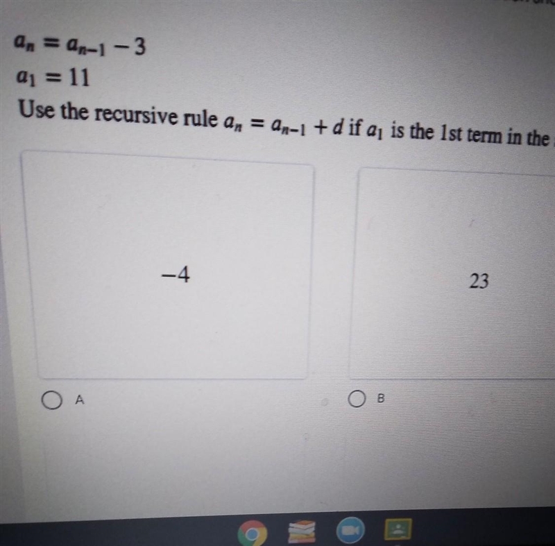 Find the 5th term of the sequence that follows the information shown below-example-1