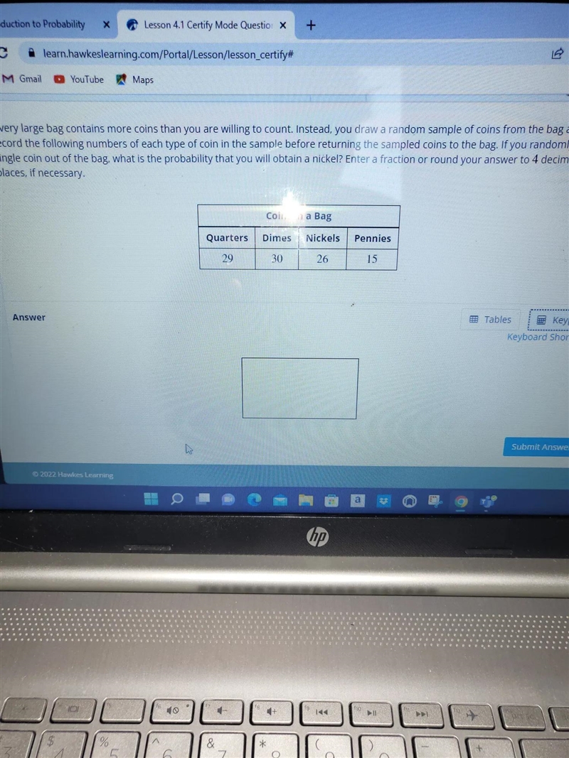 A very large bag contains more coins than you are willing to count. Instead, you draw-example-1