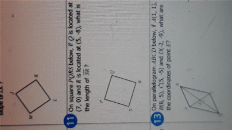 on square PQRS below, if Q is located at (7, 0) and R is located at (5, -8), what-example-1