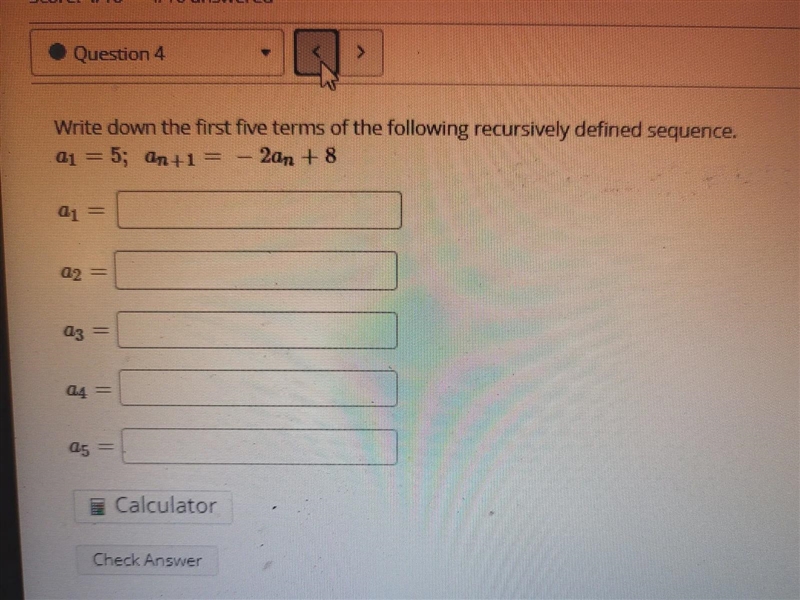 I have a precalculus question about sequences with the picture included-example-1