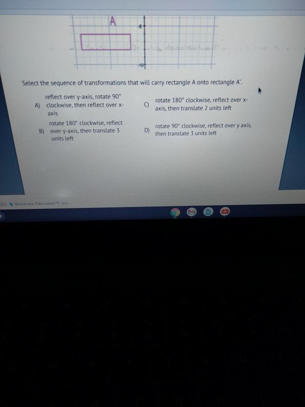 Select the sequence of transformation that will carry rectangle A onto rectangle A-example-2