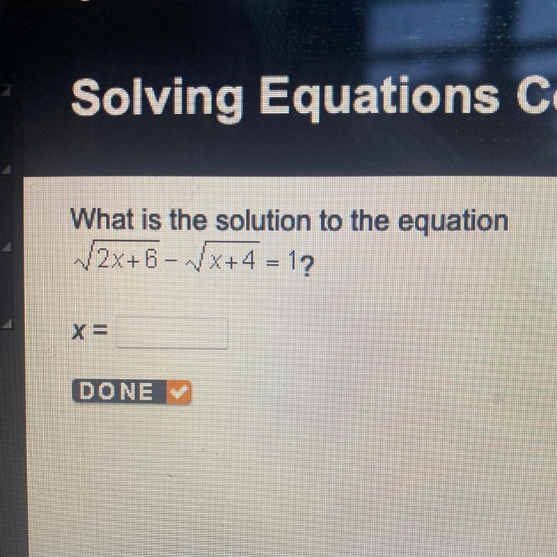 What is the solution to the equation √2x+6-√√x+4-12-example-1