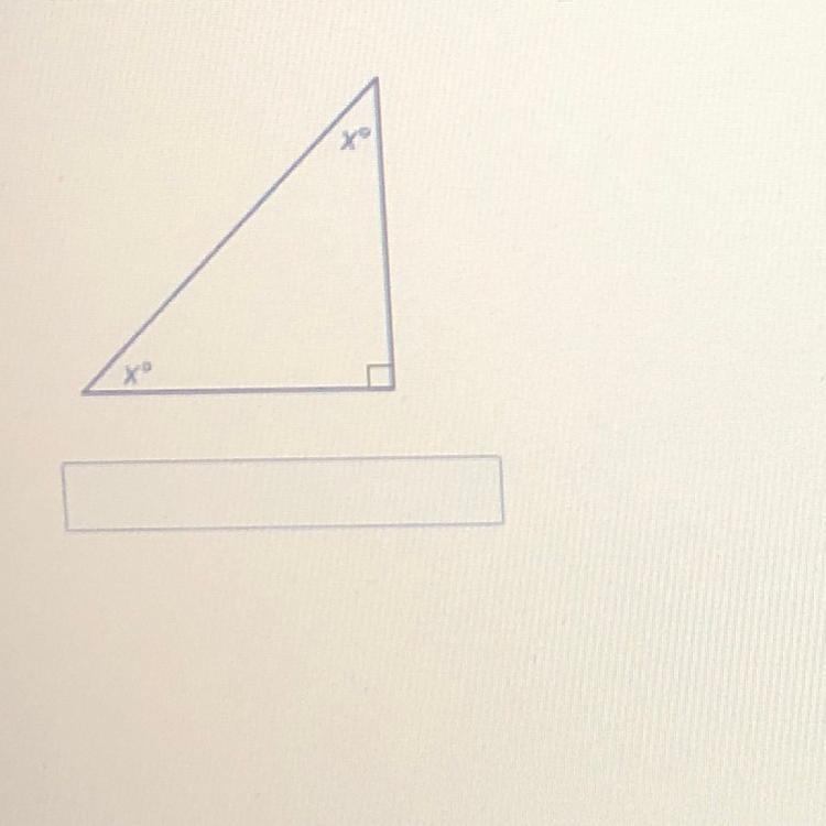 Find the value of x in the triangle.-example-1