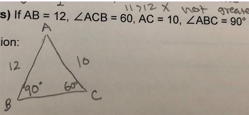 Triangle construction: Can you construct a triangle with the given dimensions? Why-example-1