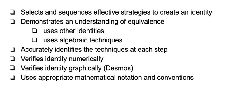 Start with a trigonometric expression, and apply substitutions and algebraic processes-example-1