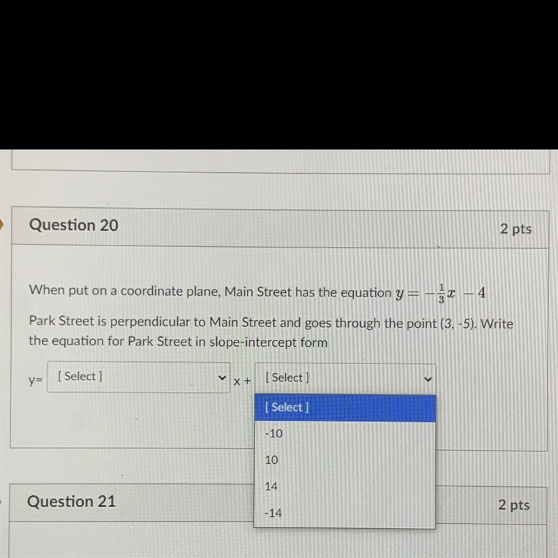 For the first box the answer choices are - -1/3 -3 3 1/3I just need a brief explanation-example-1