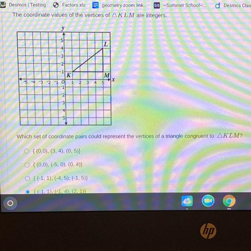 The coordinate values of the vertices of AKLM are integers.LKM5 4 3 219 1 2 3 4 5I-example-1