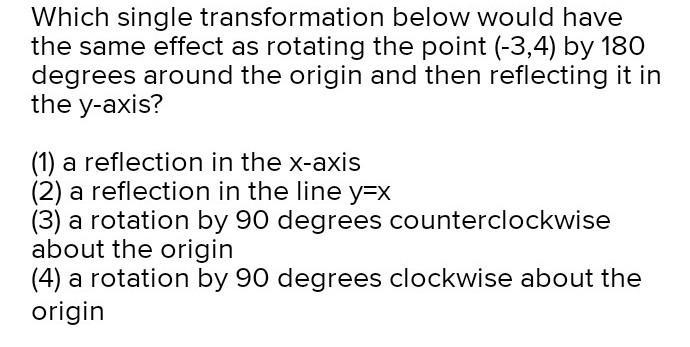 Which single transformation below would have the same effect as rotating the point-example-1