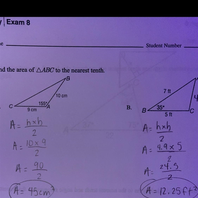 I'd like to confirm my work's correct? Or, was I supposed to use one of the trigonometric-example-1