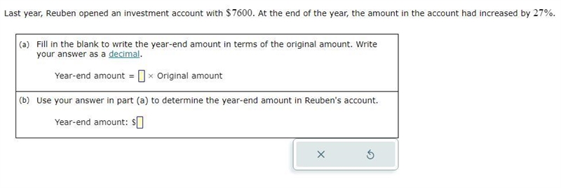 Finding the multiplier to give a final amount after a percentage increase or decrease-example-1