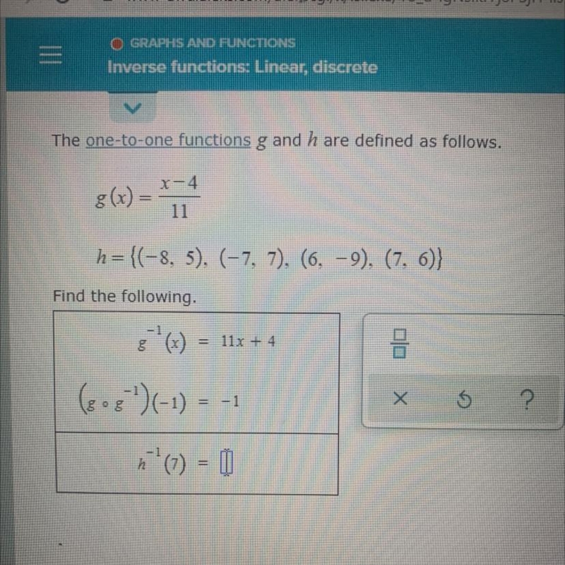 The problem is in the pictureI just need the h-1(7)-example-1