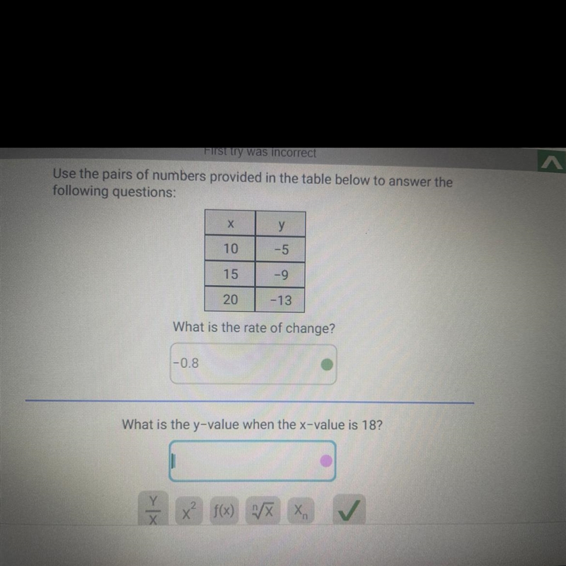 What is the y-value when the x-value is 18?-example-1