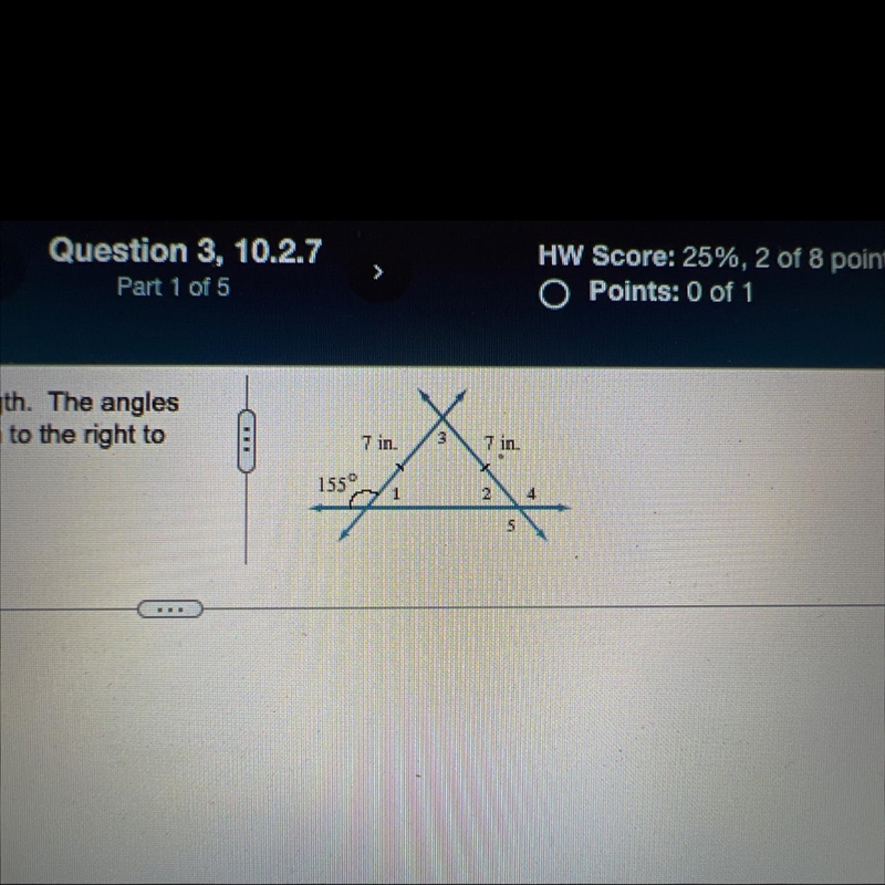 We have seen the isosceles triangles have two sides of equal length. The angles opposite-example-1