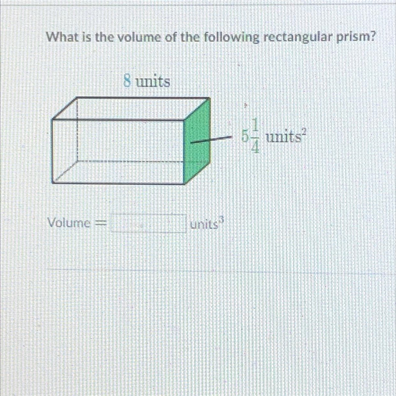 What is the volume of the following rectangular prism-example-1