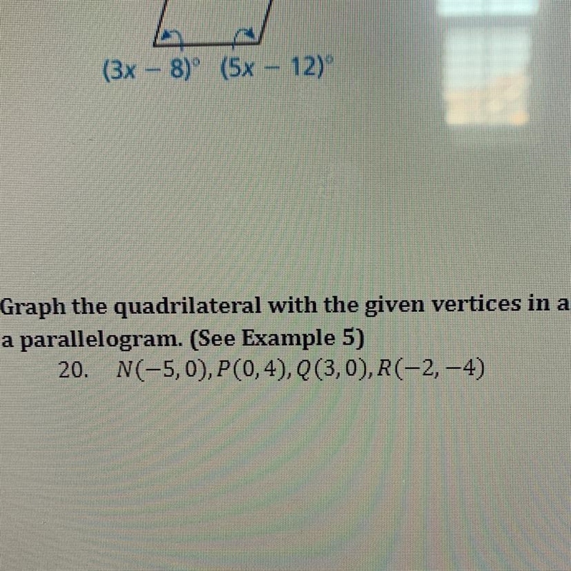 graph the quadrilateral with the given vertices in a coordinate plane. then show the-example-1