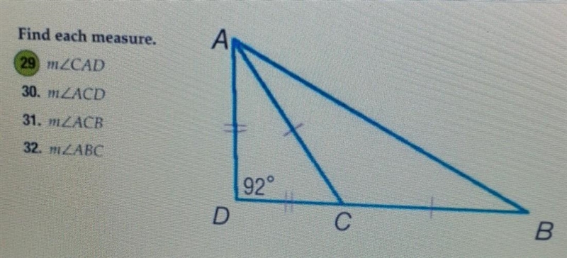 How do I find each measure? Please I need answers ASAP it's due at 1:50-example-1