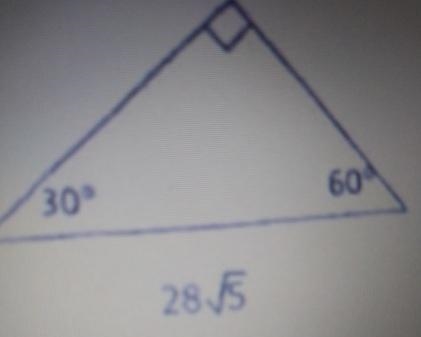 30 60 90° triangles find the measure of the missing two sides for each figure below-example-1