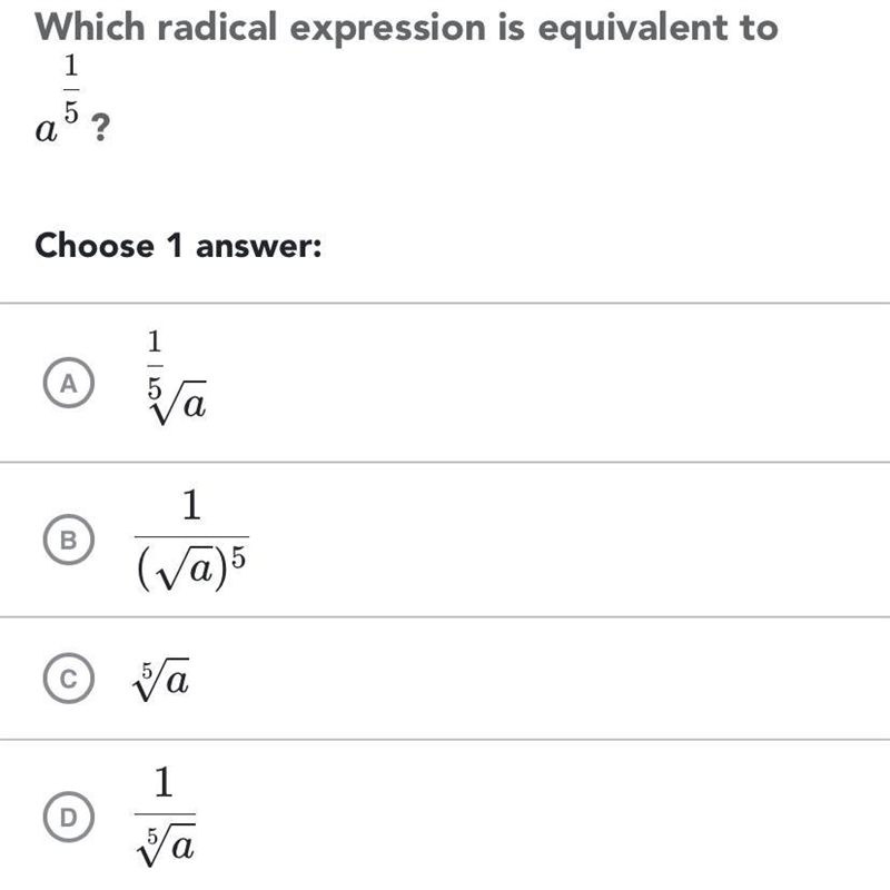 Which radical expression is equivalent to-example-1