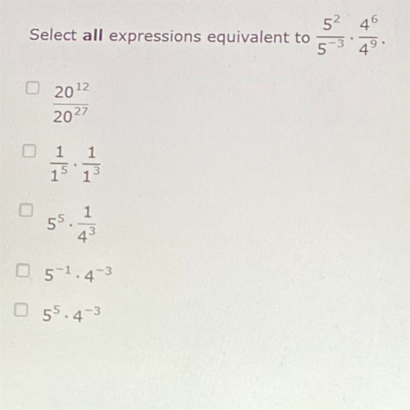 Select all expressions equivalent to 532 20 202 124 55 51.43 5.43-example-1