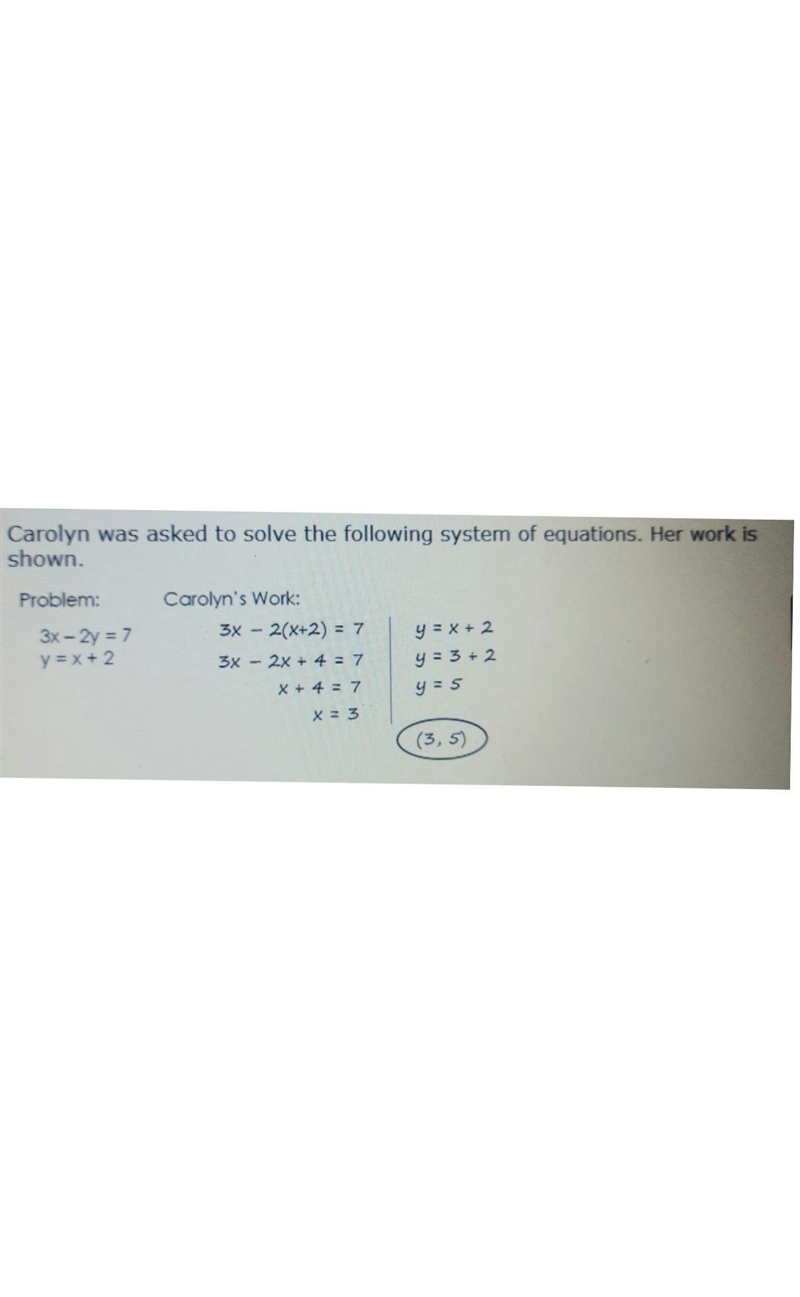 What error did Carolyn make? and what is the solution to the the system of linear-example-1