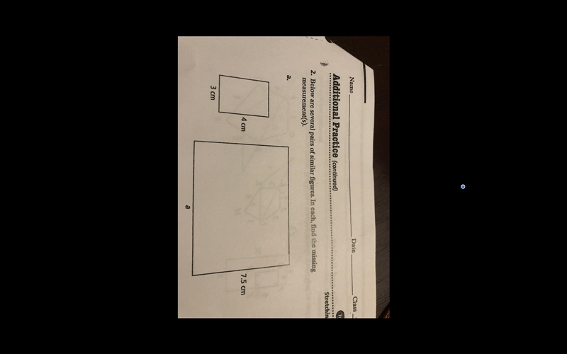 What is the missing lengths for the problems?-example-1