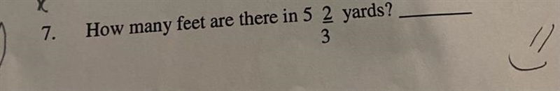 How many feet are there in 5 2/3 yards?-example-1