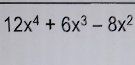 Factor each polynomial by factoring out the greatest common factorminimum steps please-example-1