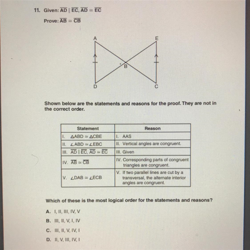 Shown below are the statements and reasons for the proof. They are not inthe correct-example-1