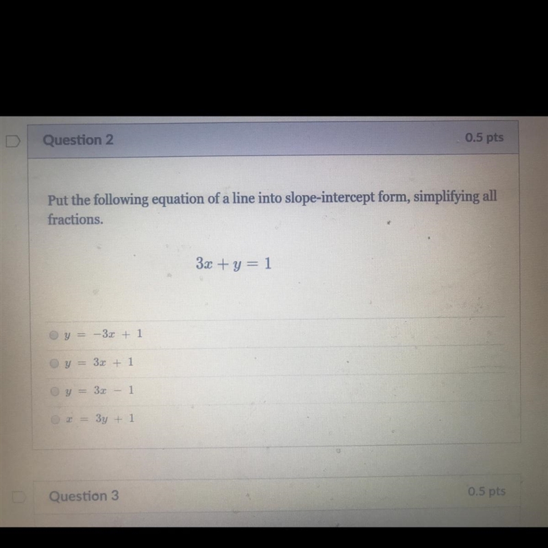 Put the following equation of a line into slope-intercept form, simplifying allfractions-example-1