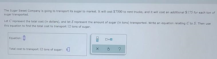 Please help me find the equation of the problem and the total cost of the problem-example-1