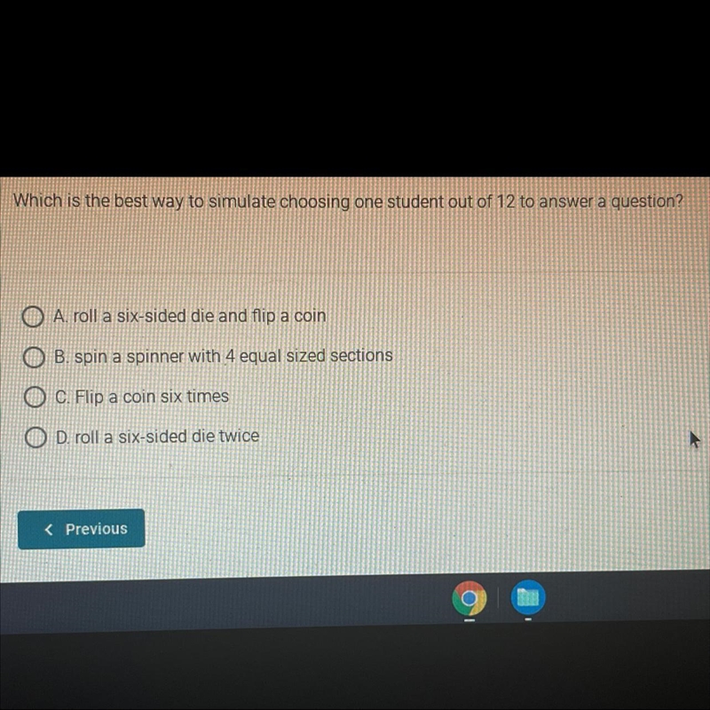 Which is the best way to stimulate choosing one student out of 12 to answer a question-example-1