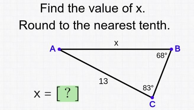 Working with Law of Sines. I have attached a picture.-example-1