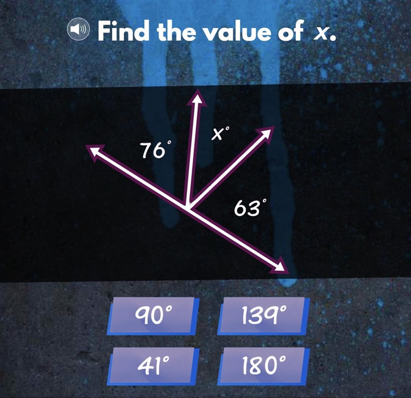 Find the value of x 90 41 139 180-example-1