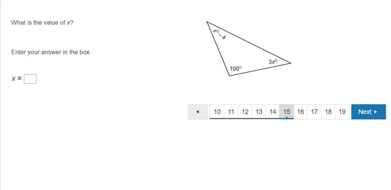 What is the value of x? Enter your answer in the box.-example-1