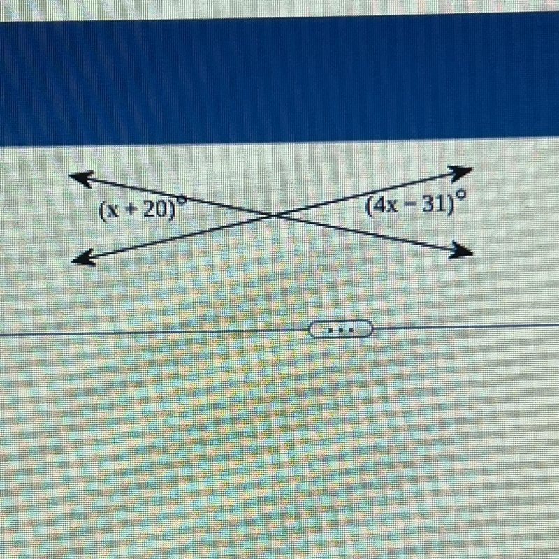 Find the value of the variable and the measure of each labeled angle! x= x= simplified-example-1