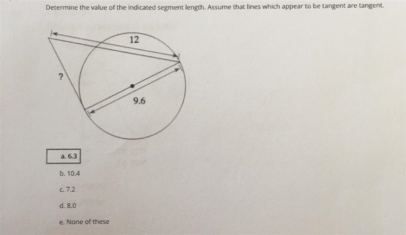 Determine the value of the indicated segment length. Assume that lines which appear-example-1