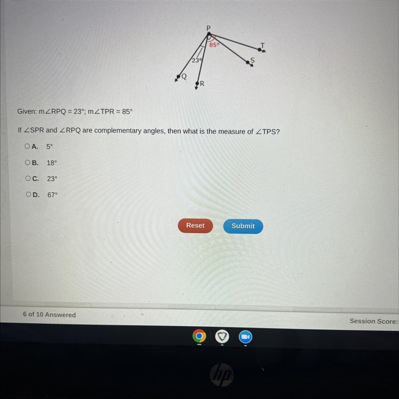 SOMONE PLEASE HELP ME I WILL GIVE YOU 30 POINTS AND BRAINLESS?? Given: mZRPQ = 23°; m-example-1