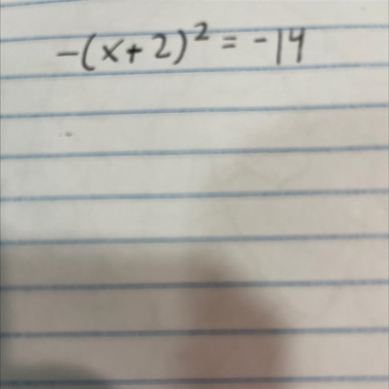 I need help with this solve by square roots problem.-example-1