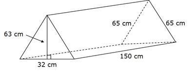 The dimensions of a triangular prism are shown in the diagram. The prism is not drawn-example-1